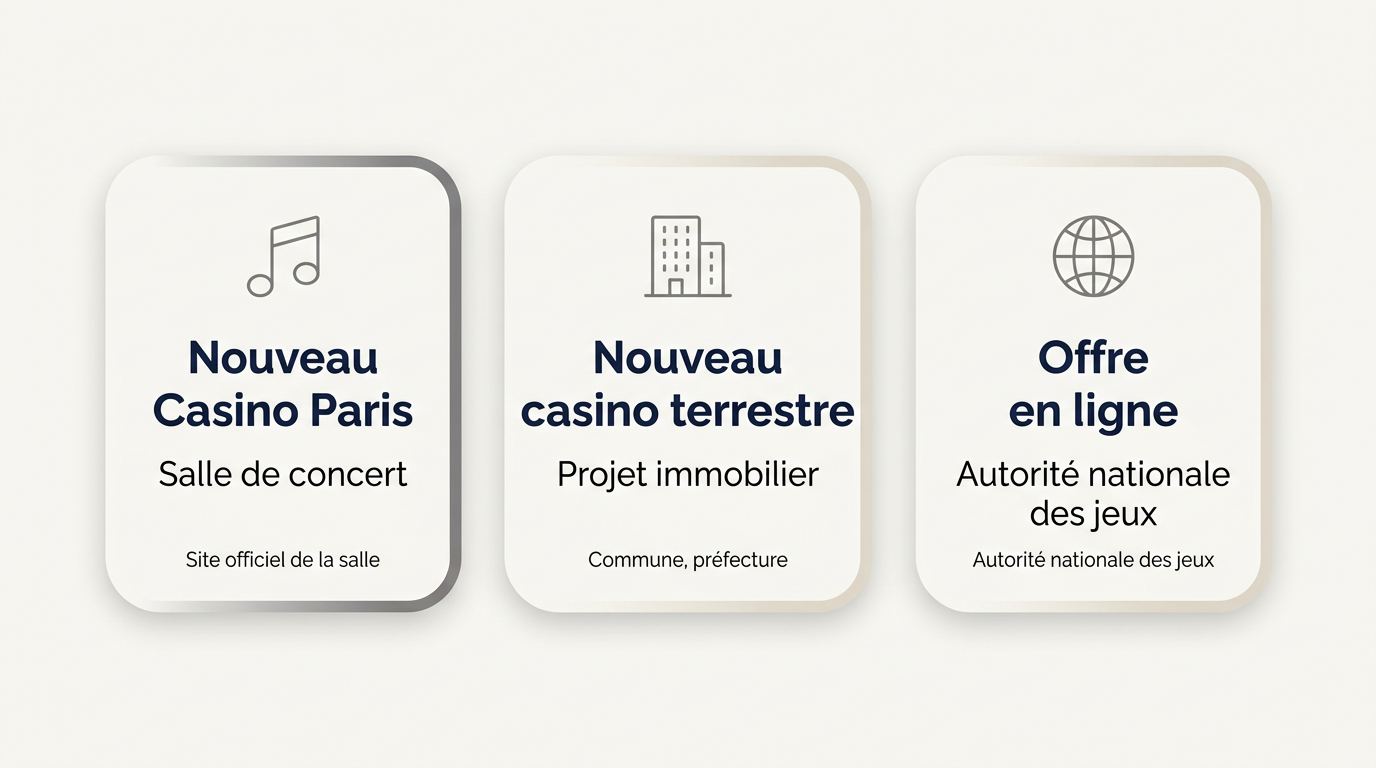 Différentes significations de nouveau casino français